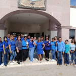 CASTAÑOS SE ILUMINA DE AZUL POR EL DÍA DE LA CONCIENTIZACIÓN SOBRE EL AUTISMO