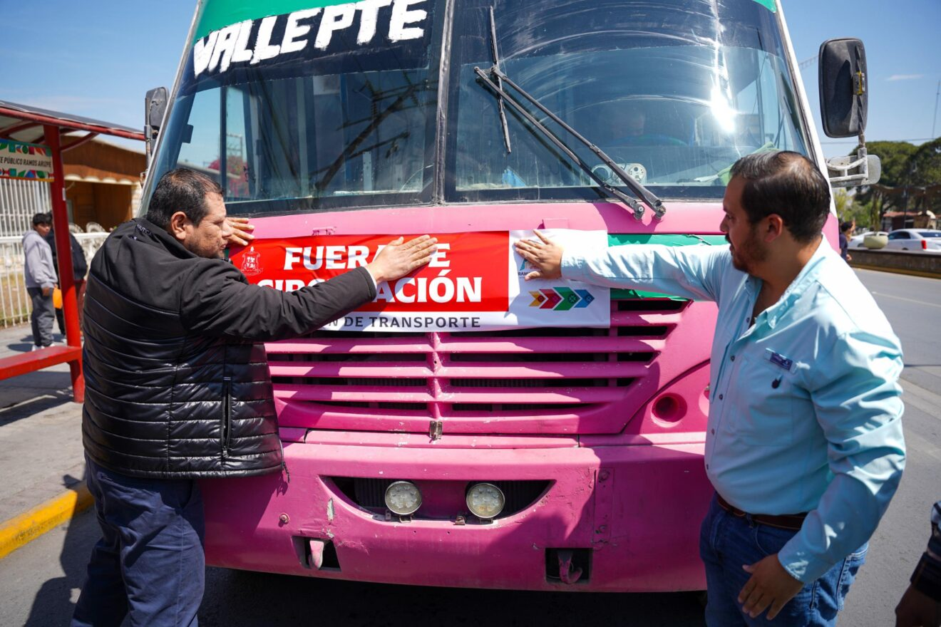 RAMOS ARIZPE ‘FRENA’ UNIDADES EN MAL ESTADO Y ELEVA ESTÁNDARES DEL TRANSPORTE