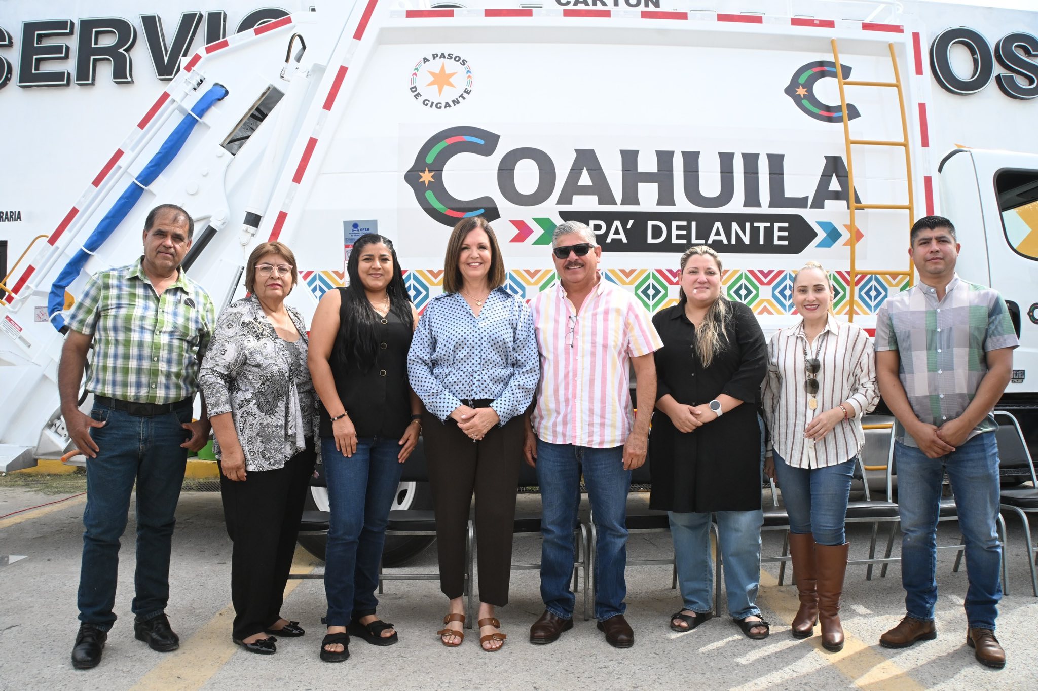 REFUERZAN SERVICIO DE LIMPIEZA EN FRONTERA CON NUEVOS CONTENEDORES Y CAMIÓN RECOLECTOR