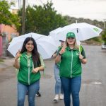 NI LA LLUVIA DETUVO A WENDY: CUMPLIÓ EN MISIONES, CAMPANARIO Y LA ESPERANZA