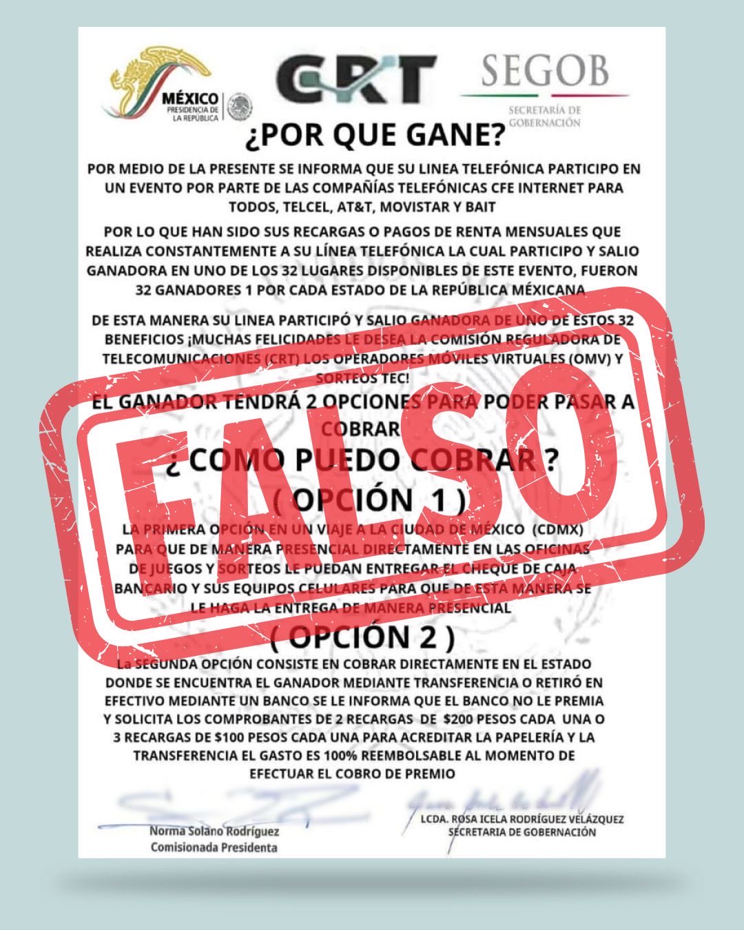 SEGOB ALERTA SOBRE NUEVA MODALIDAD DE ESTAFA TELEFÓNICA