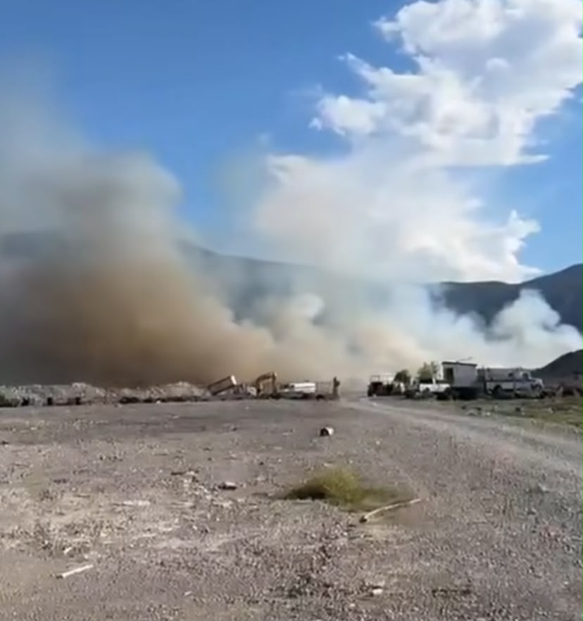 MANTIENE CUATRO CIÉNEGAS ACCIONES PARA CONTROLAR INCENDIO EN RELLENO SANITARIO