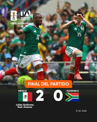 GANA MÉXICO 2-0 A SUDÁFRICA EN EL JUEGO INAUGURAL DEL MUNDIAL