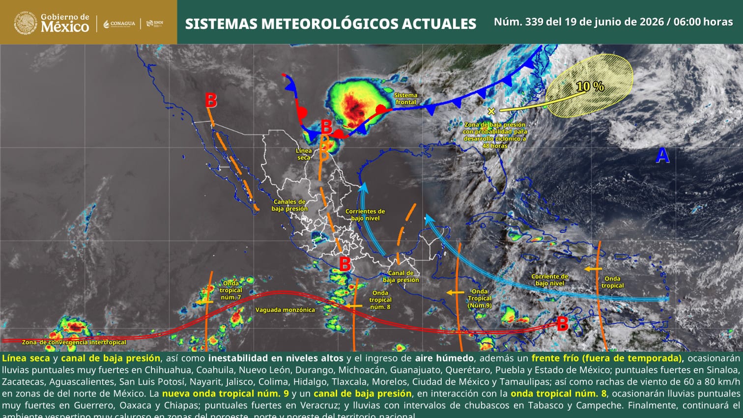 PERSISTEN TORMENTAS EN LA REGIÓN NORTE DE COAHUILA; PROTECCIÓN CIVIL EXHORTA A EXTREMAR PRECAUCIONES