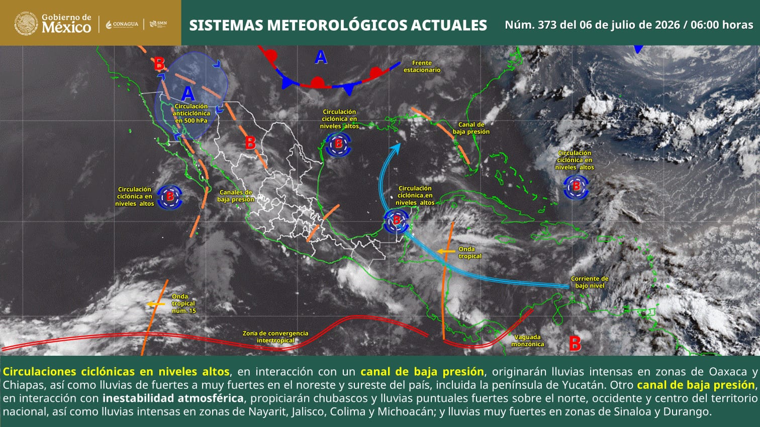 PREVÉN LLUVIAS FUERTES Y VIENTOS INTENSOS EN COAHUILA