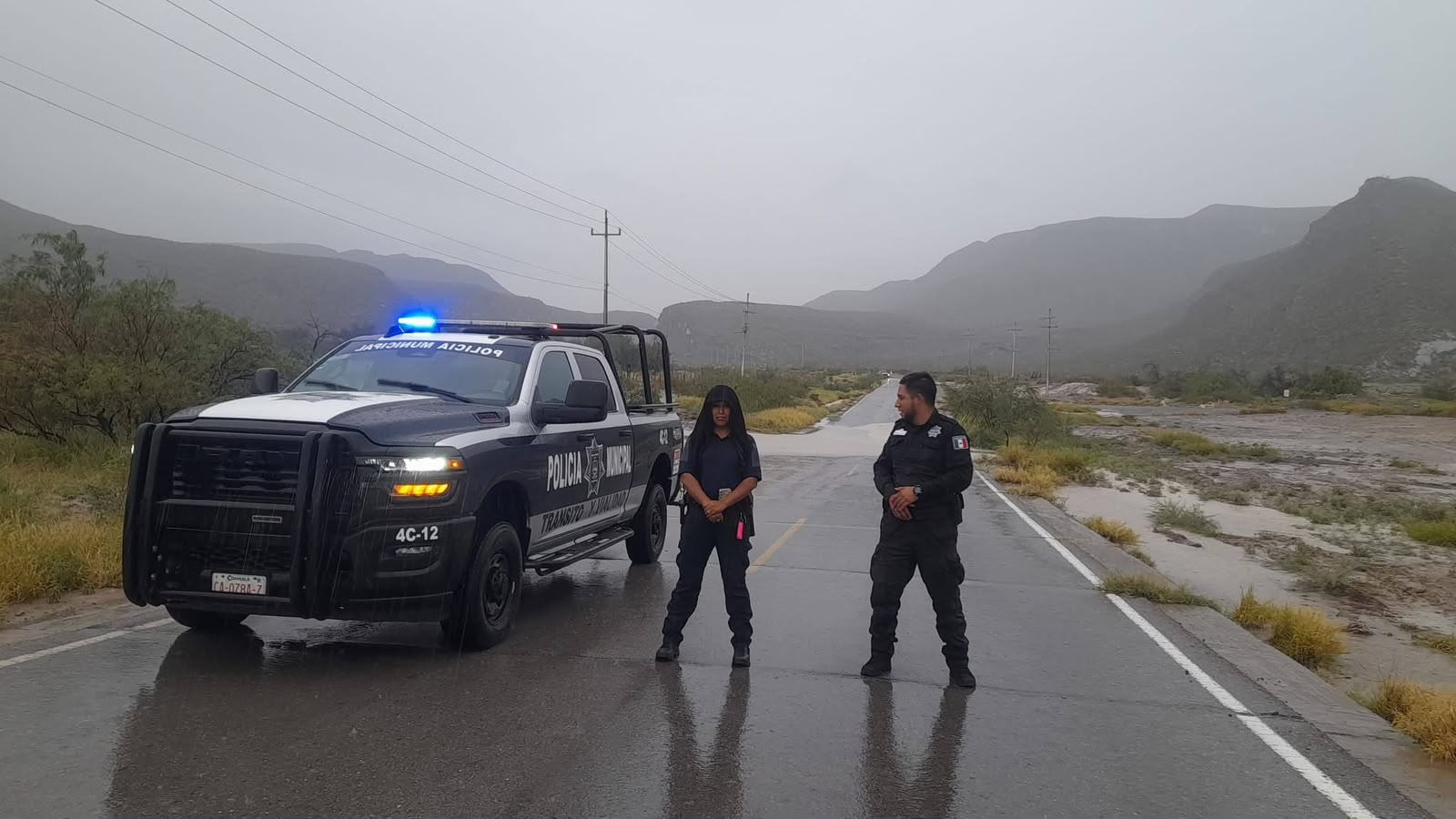 DESPLIEGA CUATRO CIÉNEGAS OPERATIVO DE ATENCIÓN POR LLUVIAS
