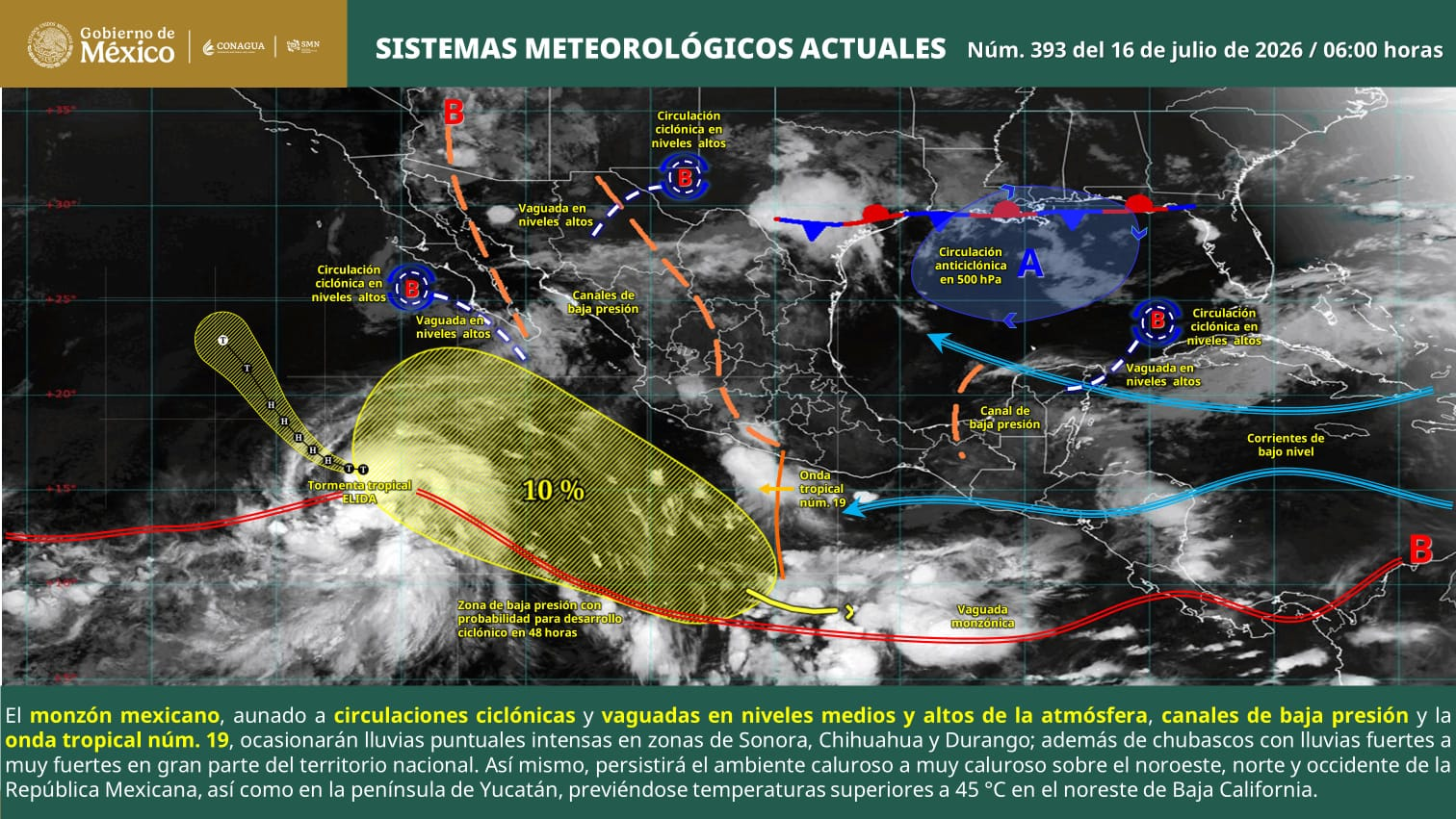 COAHUILA MANTIENE VIGILANCIA ANTE PRONÓSTICO DE LLUVIAS FUERTES Y VIENTOS INTENSOS