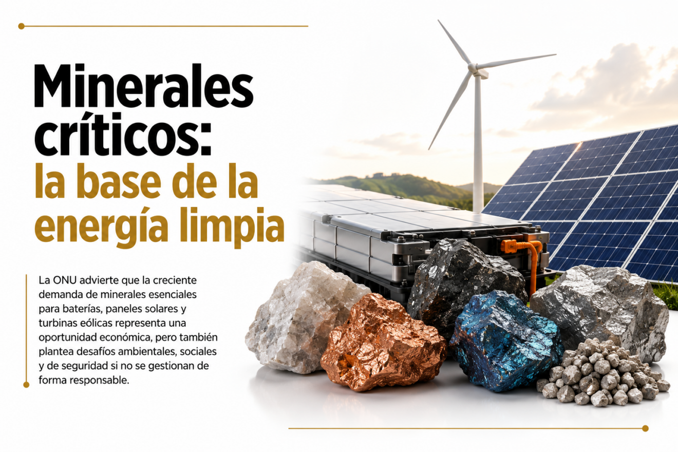 MINERALES CRÍTICOS: LOS RECURSOS OCULTOS QUE IMPULSAN EL FUTURO DE LA ENERGÍA LIMPIA