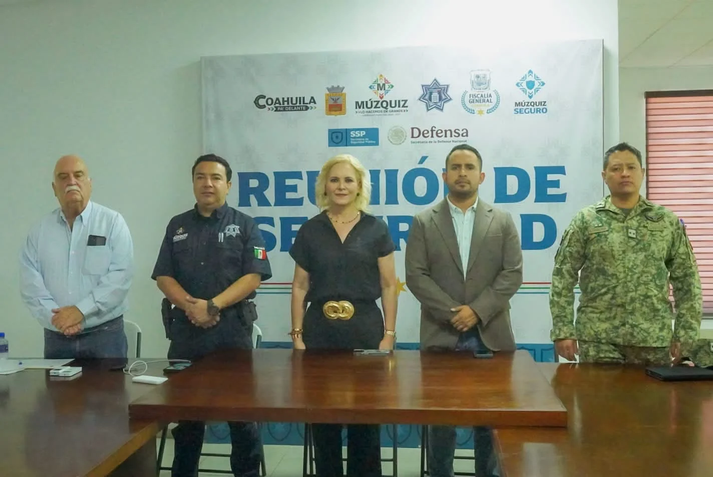 MÚZQUIZ FORTALECE COORDINACIÓN DE SEGURIDAD ENTRE LOS TRES ÓRDENES DE GOBIERNO