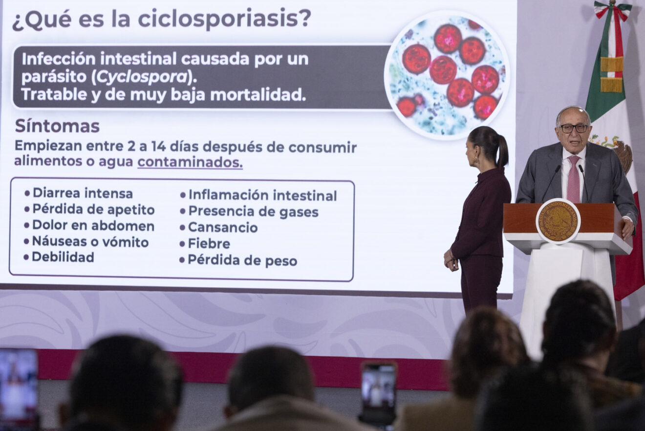 PRUEBAS EN MÉXICO HAN SIDO NEGATIVAS A CYCLOSPORA, AFIRMAN