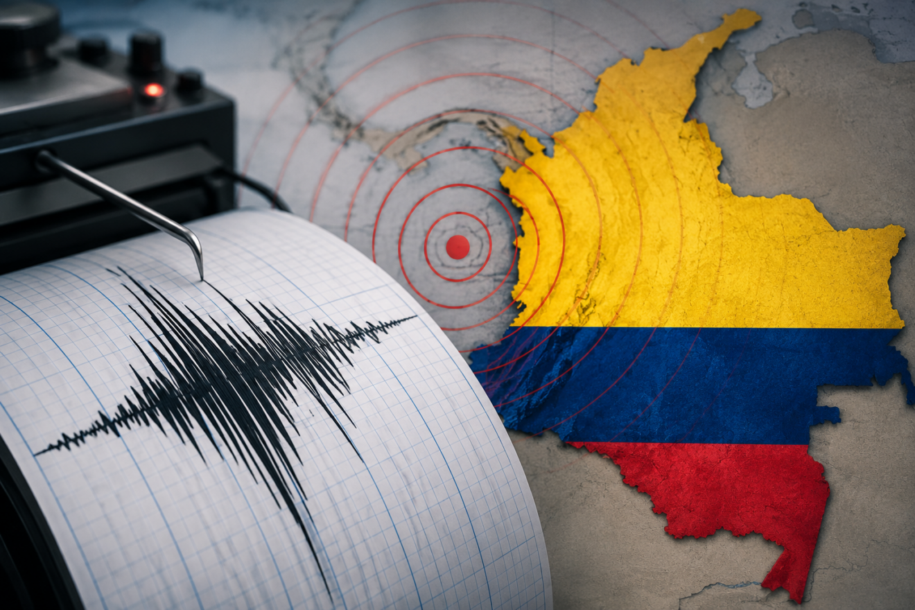 FUERTE SISMO SACUDE COLOMBIA; REPORTAN DAÑOS Y PERSONAS LESIONADAS