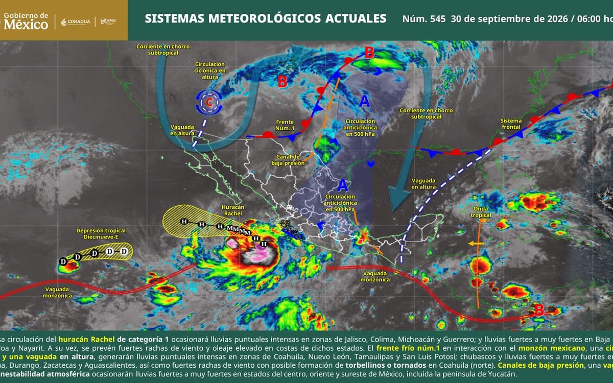 LLUVIAS INTENSAS Y POSIBLE FORMACIÓN DE TORBELLINOS O TORNADOS SE PREVÉN ESTE MIÉRCOLES EN COAHUILA