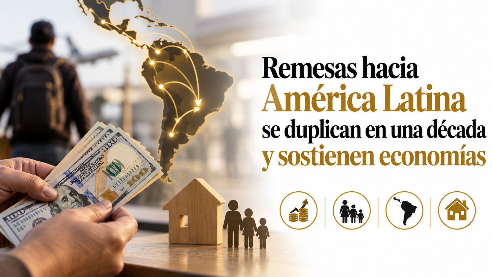 REMESAS HACIA AMÉRICA LATINA SE DUPLICAN EN UNA DÉCADA Y SOSTIENEN ECONOMÍAS