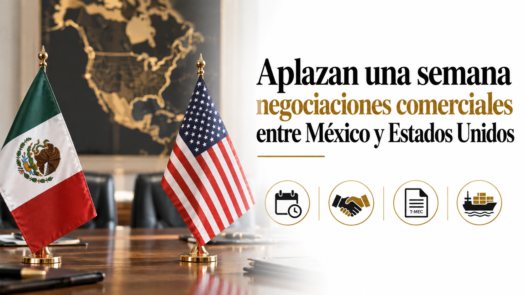 APLAZAN UNA SEMANA NEGOCIACIONES COMERCIALES ENTRE MÉXICO Y ESTADOS UNIDOS