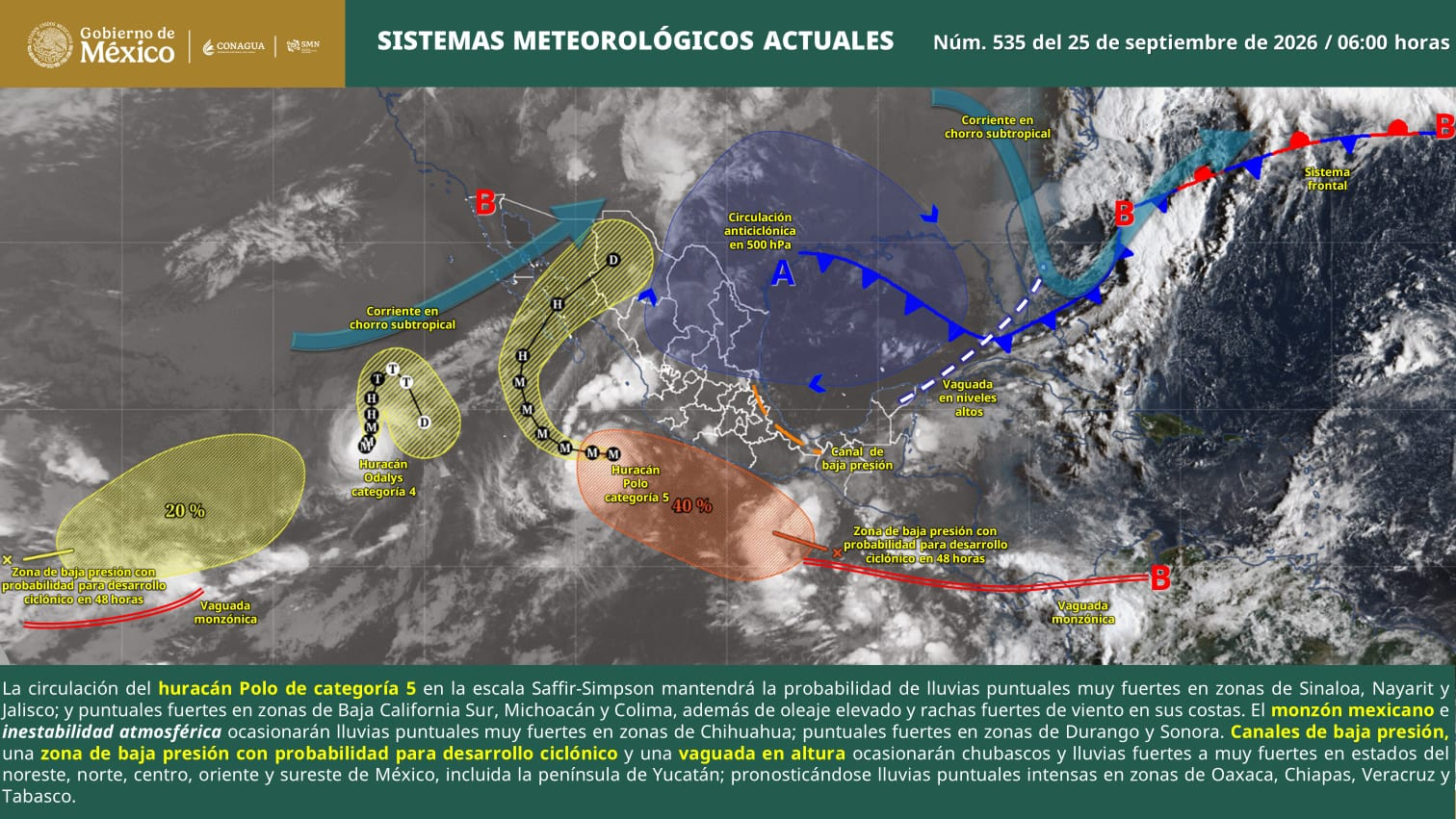 LLUVIAS, DESCARGAS ELÉCTRICAS Y RACHAS DE VIENTO SE PREVÉN ESTE VIERNES EN COAHUILA