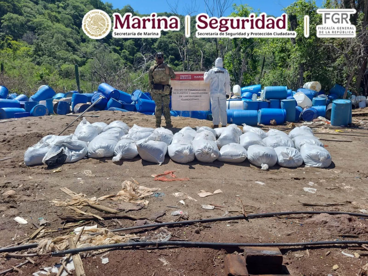 INHABILITA MARINA SEGUNDO MAYOR NARCOLABORATORIO DEL SEXENIO