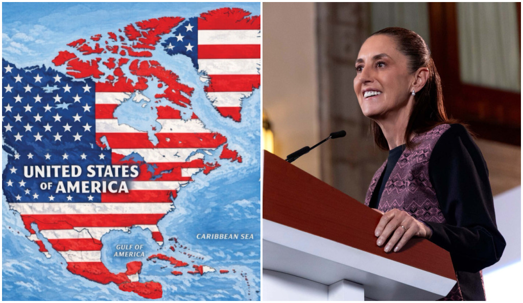 RESPONDE CLAUDIA SHEINBAUM A MAPA DE DONALD TRUMP