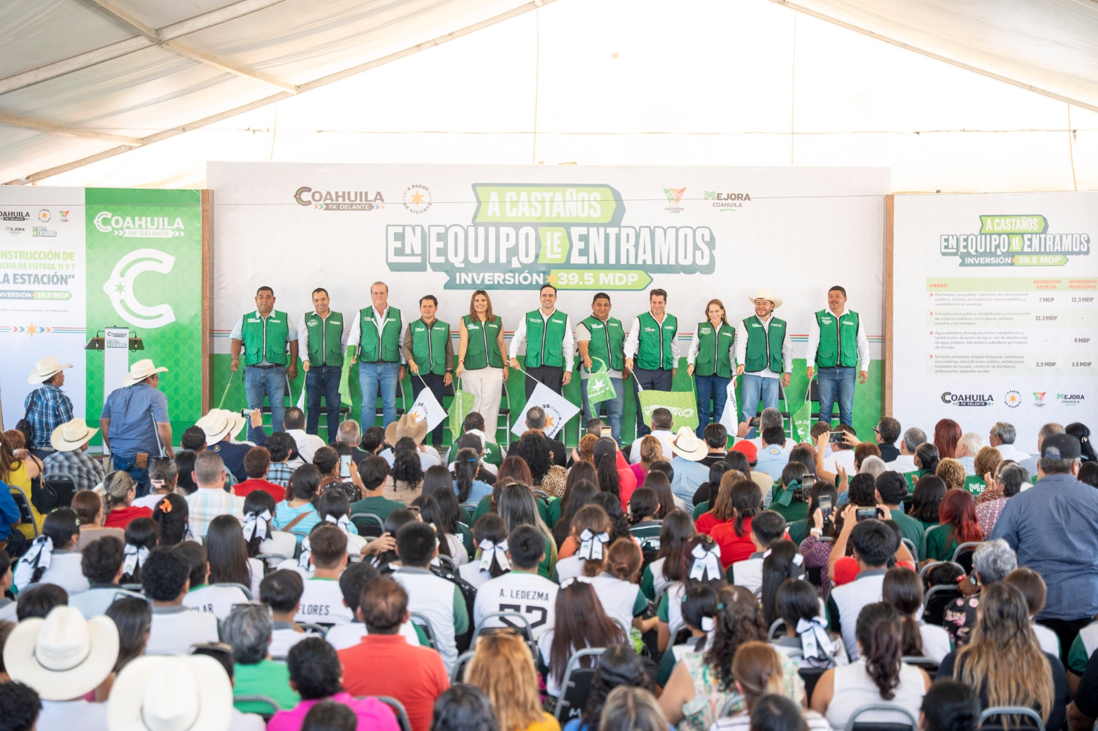 ARRANCA EN CASTAÑOS EL PROGRAMA “EN EQUIPO LE ENTRAMOS” CON OBRAS POR MÁS DE 18 MILLONES DE PESOS