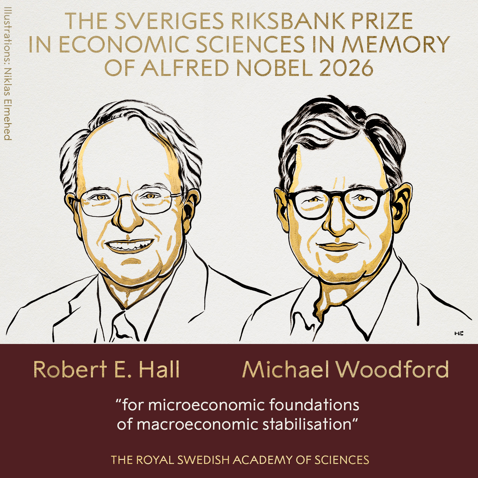 ROBERT HALL Y MICHAEL WOODFORD GANAN EL NOBEL DE ECONOMÍA 2026 POR SUS MODELOS MACROECONÓMICOS