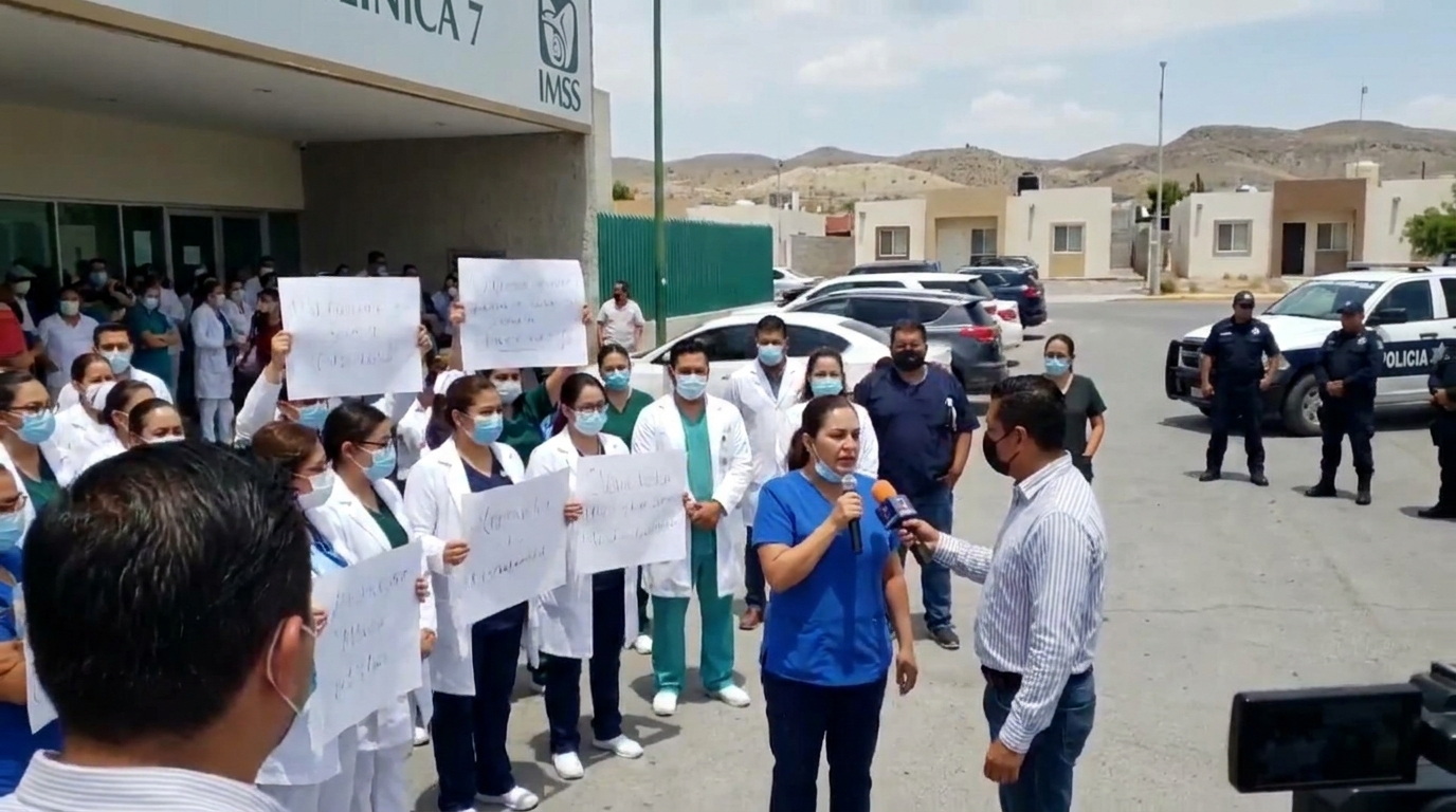 EXIGEN TRABAJADORES DE LA CLÍNICA 7 DEL IMSS AUMENTO SALARIAL Y MEJORES CONDICIONES LABORALES