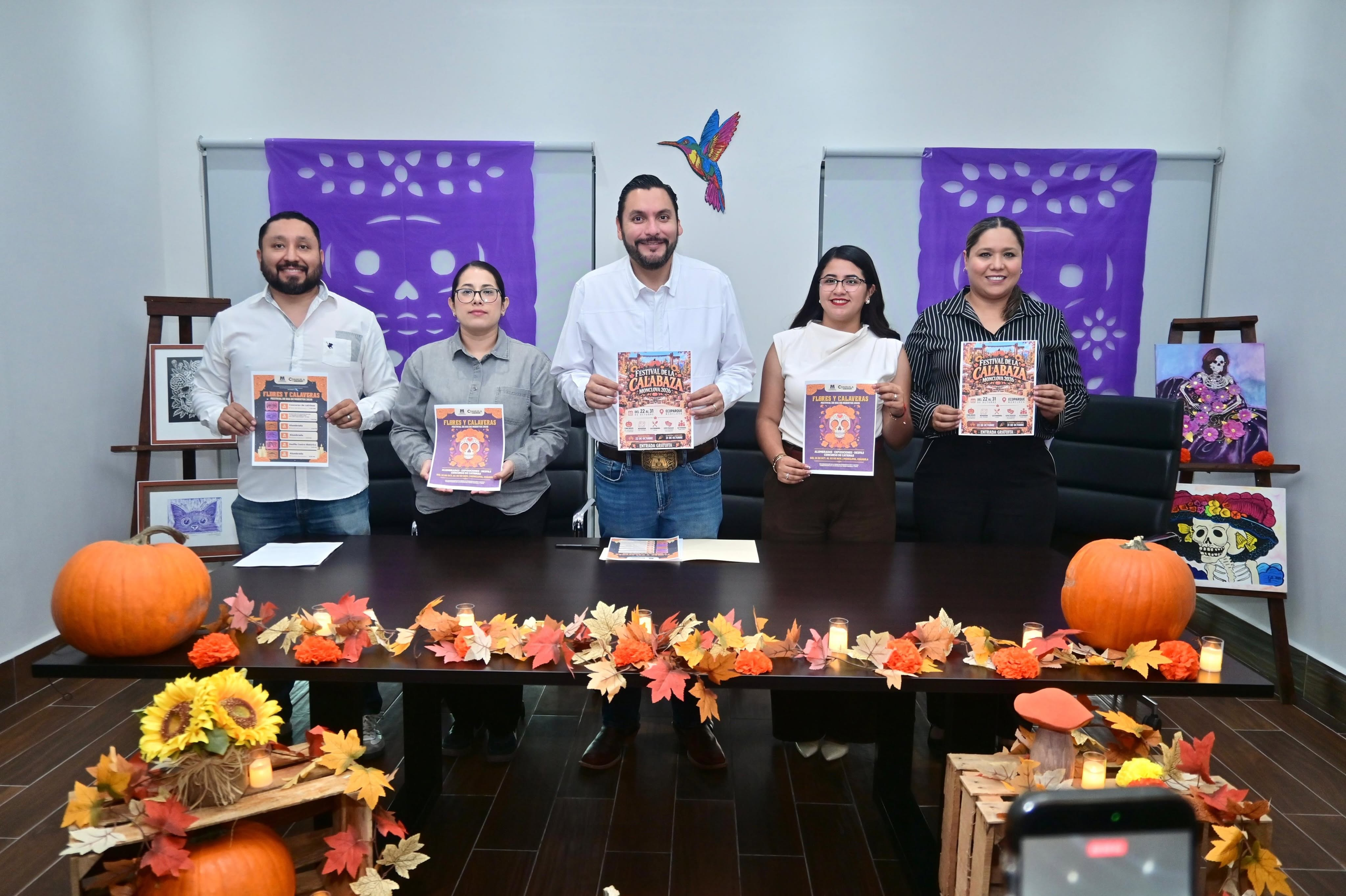ANUNCIAN FESTIVALES “FLORES Y CALAVERAS” Y DE LA CALABAZA 2026 EN MONCLOVA