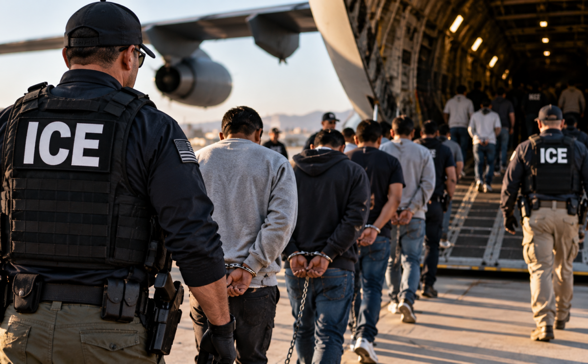 DESTACA EU CIFRAS RÉCORD DE DEPORTACIONES DIARIAS DEL ICE
