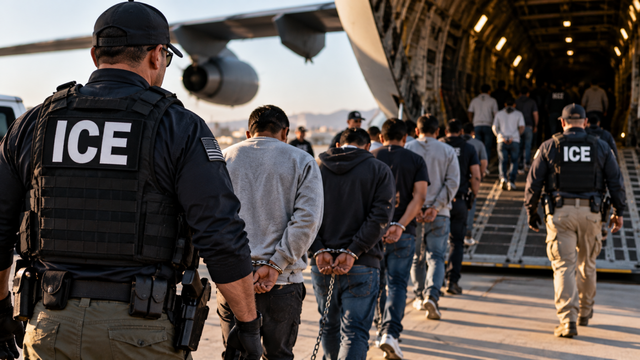 DESTACA EU CIFRAS RÉCORD DE DEPORTACIONES DIARIAS DEL ICE