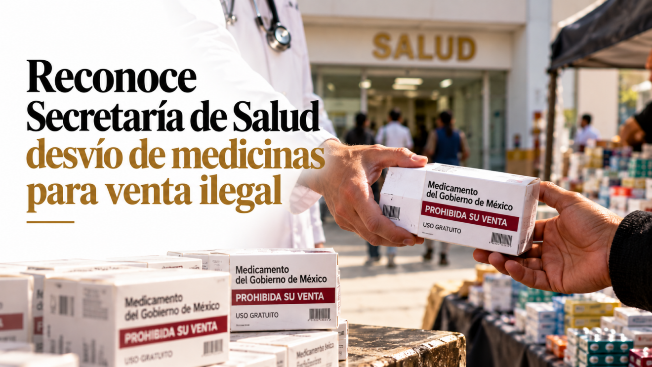 RECONOCE SECRETARÍA DE SALUD DESVÍO DE MEDICINAS PARA VENTA ILEGAL