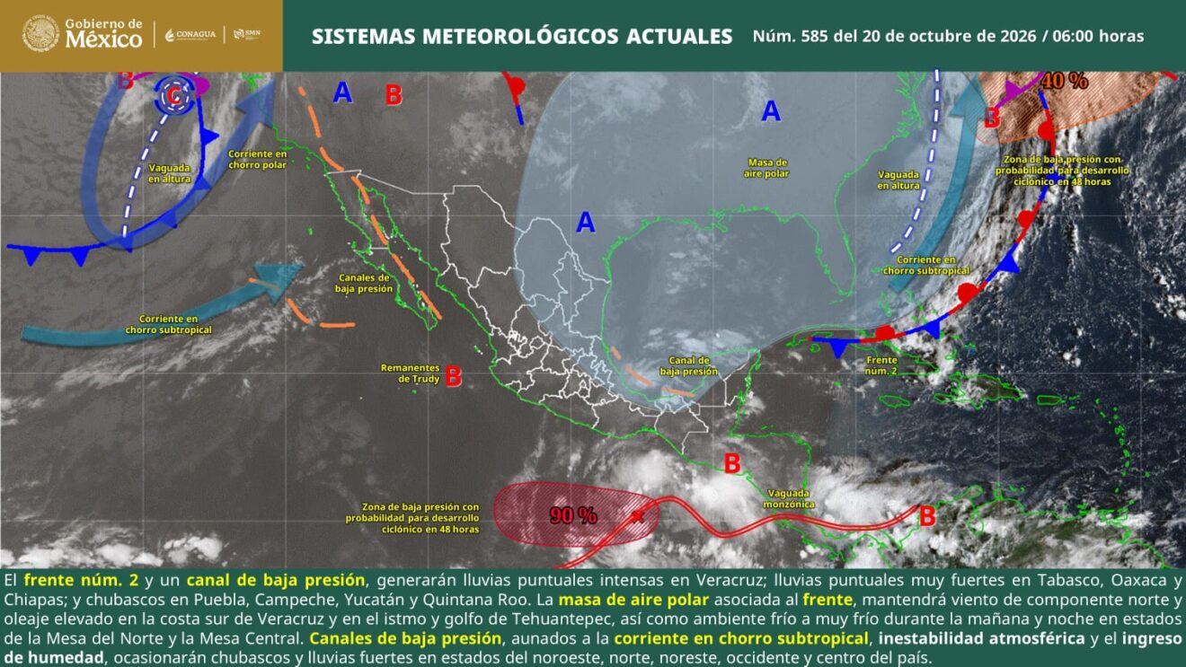 PRONOSTICAN CHUBASCOS, DESCARGAS ELÉCTRICAS Y RACHAS DE VIENTO DE HASTA 60 KM/H EN COAHUILA
