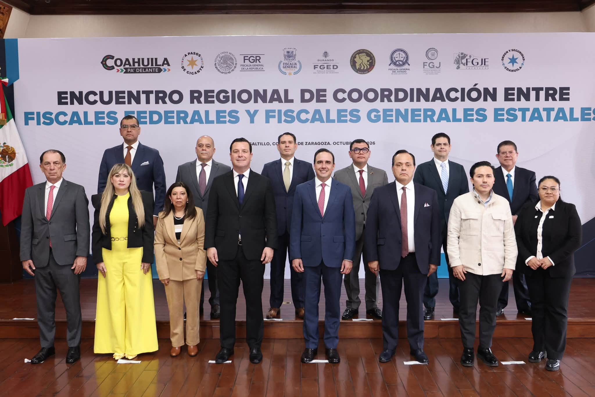 REÚNE MANOLO JIMÉNEZ A FISCALES DE COAHUILA Y ESTADOS VECINOS PARA FORTALECER LA SEGURIDAD