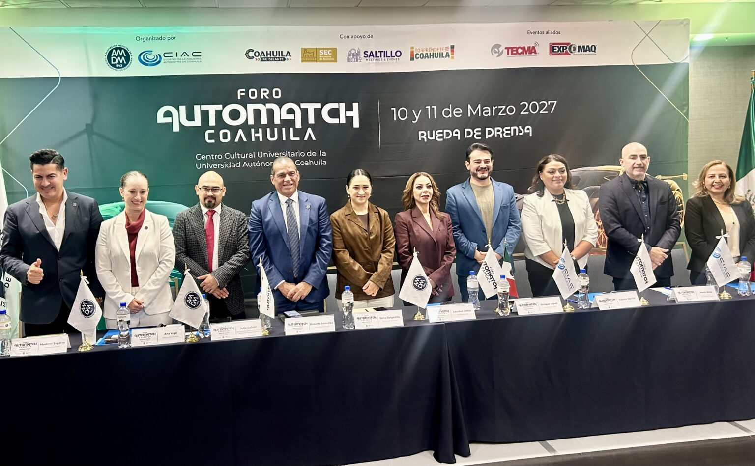 COAHUILA SERÁ SEDE DE AUTOMATCH 2027, FORO PARA IMPULSAR PROVEEDURÍA E INVERSIÓN
