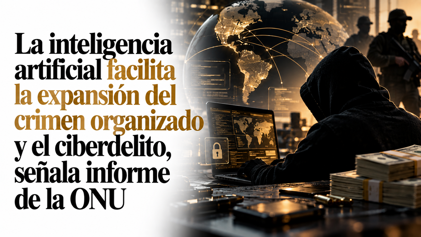 LA INTELIGENCIA ARTIFICIAL FACILITA LA EXPANSIÓN DEL CRIMEN ORGANIZADO Y EL CIBERDELITO, SEÑALA INFORME DE LA ONU 